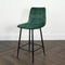 Native Home Lifestyle Squared Green Kitchen Bar Stools (Set Of 2)